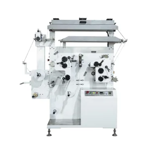 2 Colors Positive 1 Color Negative Automatic Fabric Label Satin Ribbon Flexo Label Printer