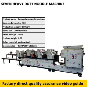 Heavy-Duty Automatic Fresh Noodle Production Line for Global Distribution