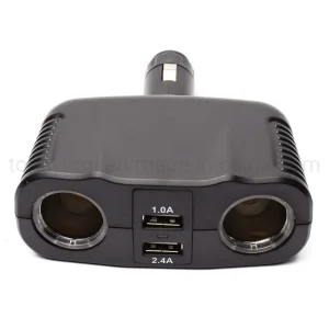 Carregador de Carro USB C, Adaptador Divisor de Isqueiro