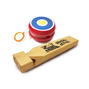 Wooden Train Flute and Yo-Yo