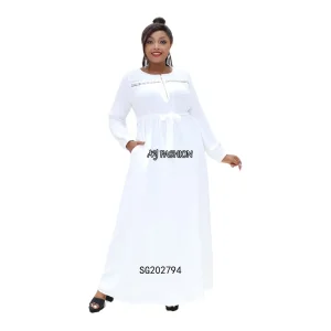 Vestido longo elegante preto de manga longa com brilho para festas e eventos noturnos para mulheres