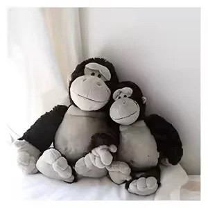 Dulce gorila de peluche, animal de peluche kawaii, muñeco de abrazo suave con temática de bosque