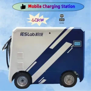 شاحن سريع متنقل ذكي للطوارئ متكامل للسيارات الكهربائية بطارية تيار مستمر محطة شحن 60kw 90kw 120kw 160kwh CCS2