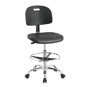 PU Soft Workshop Lift Swivel Armless Task Chairs for Lab Furniture