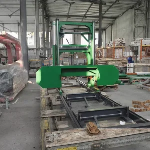 Automatic Woodworking Machine Horizontal Sizing Length Cutting Function Logs Furniture Factories