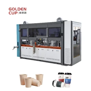 Delicate Ripple Wall Eco-Friendly Paper Cup Machine for Coffee Tea