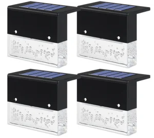 Nuevas luces de escalera solares con sensor de luz de calidad para jardín exterior con sensor impermeable IP55 luz decorativa LED para escaleras de jardín