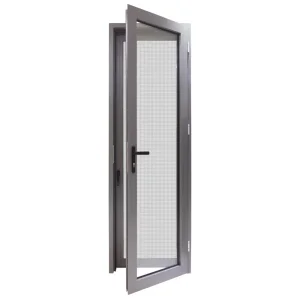 Exterior French Double Doors Laminated Safety Glass Aluminium Casement Door