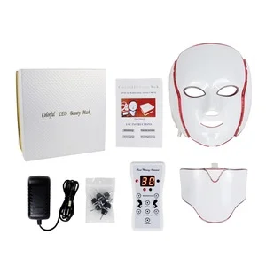 Custom Logo Dropship LED Photon Facial Mask 7 in 1