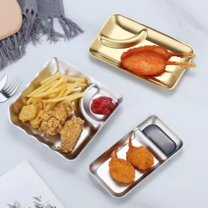 China Stainless Steel Snack Plate