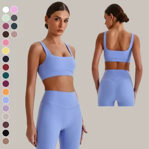 Wholesale Custom High for Sports Bras for Women with Padded Support Hollow Back Fitness Gym Yoga Workout Activewear