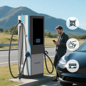 INJET 300V- 1000V Solar Powered Integrated EV Changing Solar/Storage/Charger 120kW 320kW Commercial DC EV Fast Charger Station