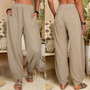 Latest Women Cotton Linen Trousers