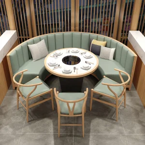 Xijiayi Fast Food Restaurant Sets: Durable Booths and Tables Package