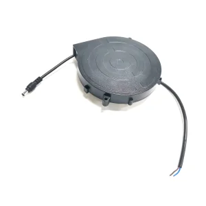 DC5525 Cabo de Alimentação 2X18AWG Cabo de Extensão Pequeno com Carretel Retrátil 2.5m Carretel de Cabo de Extensão com Mecanismo de Tambor