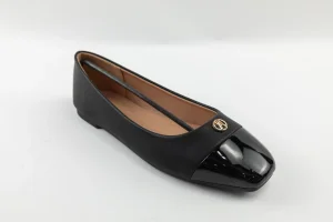OEM ODM Custom Black PU Ladies Ballerina Flats