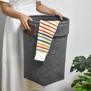 Discount Felt Laundry Hamper Stackable Storage Box