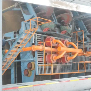 Mining Slurry Dewatering System with Hydrocyclone Cluster and Vibrating Dewatering Screen