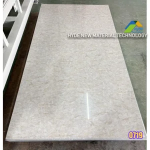 2.5mm 3mm Thickness Stone Plastic Composite Spc PVC Marble Artificial Wall Panel Cladding UV Coating Sheet