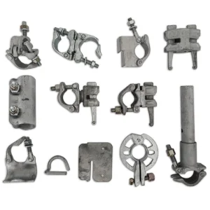 Scaffold BS1139/En74 48.3mm British Drop Forged Pressed Type Pipe Joint Coupler Beam Double Right Angle Swivel Scaffolding Clamp
