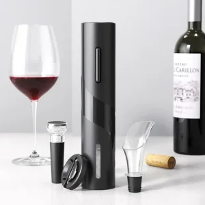 OEM Private Label Battery Operated Corkscrew Electric Wine Bottle Openers With Foil Cutter for Gifts Manufacturers, Supplier