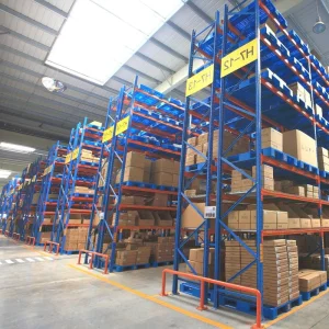 Selective Pallet Rack with Mezzanine Steel Plate or Mesh Deck Optional for Second Level