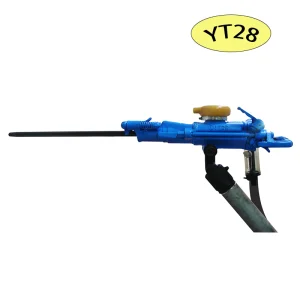 YT28 Air Leg Rock Drill Rig, Powerful Borehole Drilling Machine for Quarry/Tunnel Mining Projects