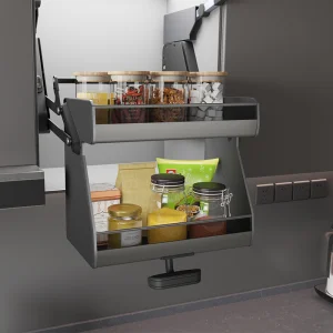Modern Kitchen Cabinet Pull Down Basket