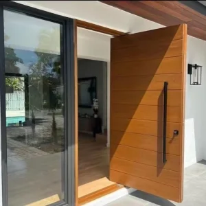 Modern Design High Quality Cast Aluminum Solid Pivot Door