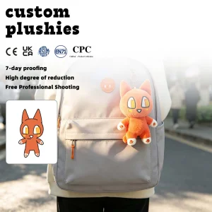 Llave de gato naranja lindo personalizada