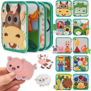 Interactive Quiet Book Engaging Educational Toy for Toddlers Communication Training Book