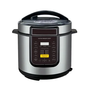 Home Electric Pressure Cooker with Digital Interface Safety Lock and Fast Cooking Feature