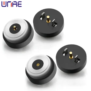 China Best price round DC magnetic suction connector male female 10mm waterproof gold-plated foot connector Factory, Company