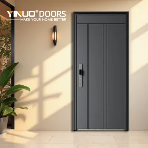 Premium Steel Front Door Sound Insulation 45dB Weather Resistant Exterior