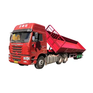 Use In Large Workplaces Side Dump Semi Trailer