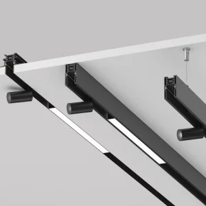 Magnetic System DC48V with Indoor Aluminum Linear Light with Recessed Surface Mounted Trimless Track Light