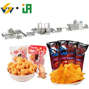 Linha de Produção Automatizada de Alta Tecnologia para Máquina de Lanches em Forma de Polvo de Peixe Pequeno Frito e Crocante