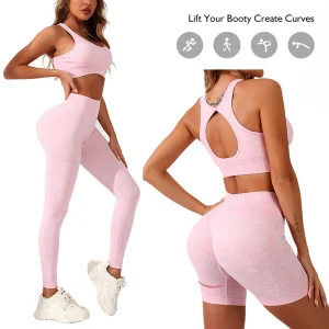 Camo Patterned Plus Size Seamless Hollow Back X Sports Bra + High Waisted Gym Shorts +Running Leggings with Scrunch Booty Activewear Suits