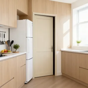 Customized Interior Wooden Assembly Door Laminated Flush MDF PVC WPC Door USA Market