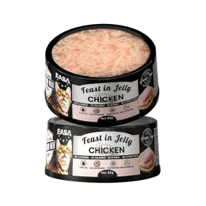 Al por mayor OEM/ODM Fiesta de Carne de Pollo Premium en Gelatina Sin Conservantes Artificiales Ingredientes Naturales Hidratante Para Gatos Adultos de Todas las Etapas de la Vida Comida Húmeda para Gatos