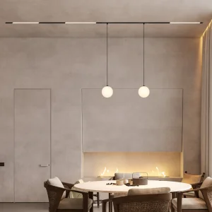 Nordic 48V Magnet Track Mounted Pendant Ball Light Hanging Lamp Home Decor Lighting for Home Shop Hotel Real Estate Decoration
