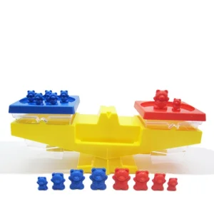 Education Math Junior Balance Scale with Math Bear Weights Toy for Kids