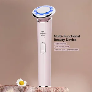 Fabricante OEM ODM 3-in-1multifunctional Dispositivo de Beleza para o Lar com Massajador Facial de Microcorrente para Levantamento de Rosto e Pescoço, Firmador de Pele