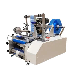 2 Sides Labeling and Coding Machine for Round Bottles Double Side Transparent Label