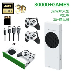 M88 Game Stick Ultra HD Output 4K TV Video Game Console with 2 Gaming Controllers Wireless for for PS2 PS1 Wii Ngc Gbc Games 3D Games