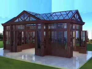 Thermal Break Aluminum Profile Botanical Garden Green House Sunroom Conservatory Glasshouse