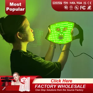 Red Light Therapy Facial Mask LED Light Skin Care Beauty Mask Device for Home Use Portable Infrared Sauna Red Light Therapy Masks
