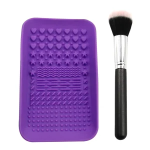 Silicone Makeup Brush Cleaner Mat With Belt
