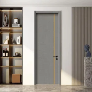 WPC Door with Easy-Clean Surface and Moisture-Proof Core Ideal for Bathrooms and Kitchens