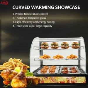 Ld-2p New Type Electric Food Warmer Display Showcase Counter